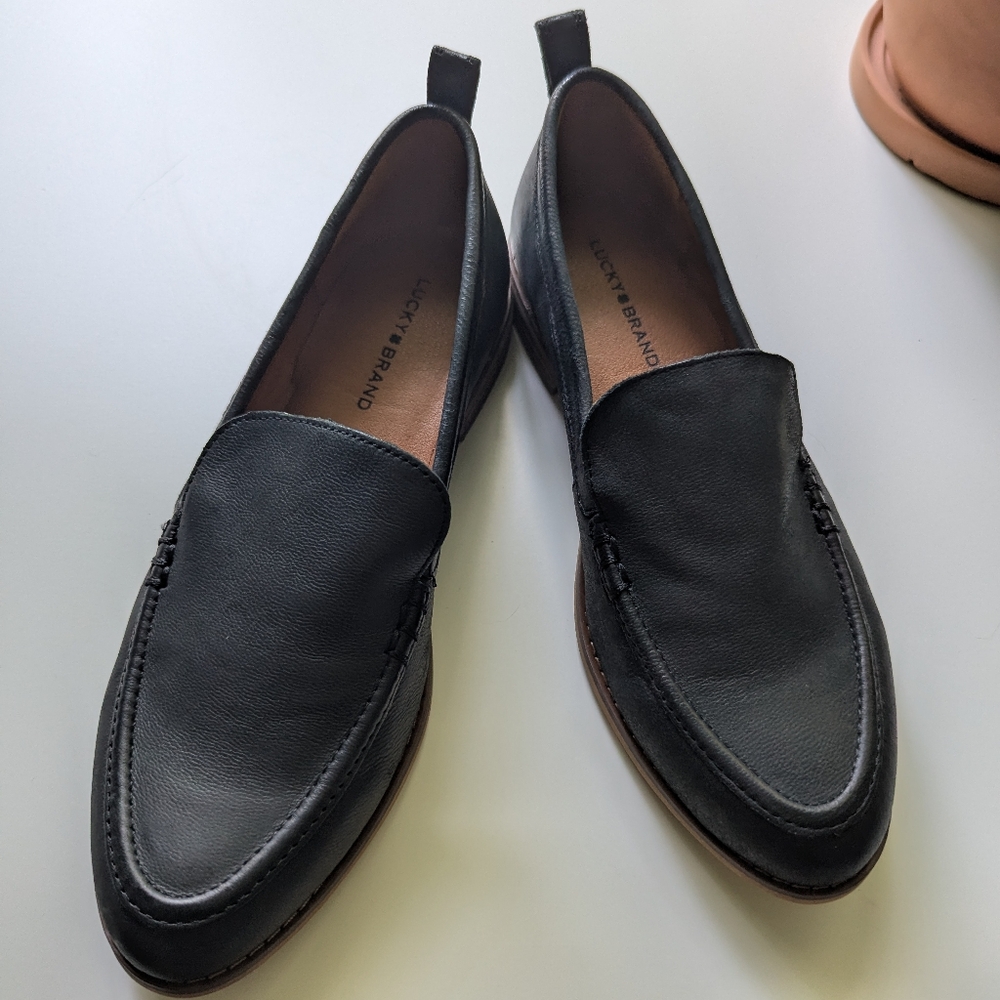 Lucky Brand Black leather Loafers